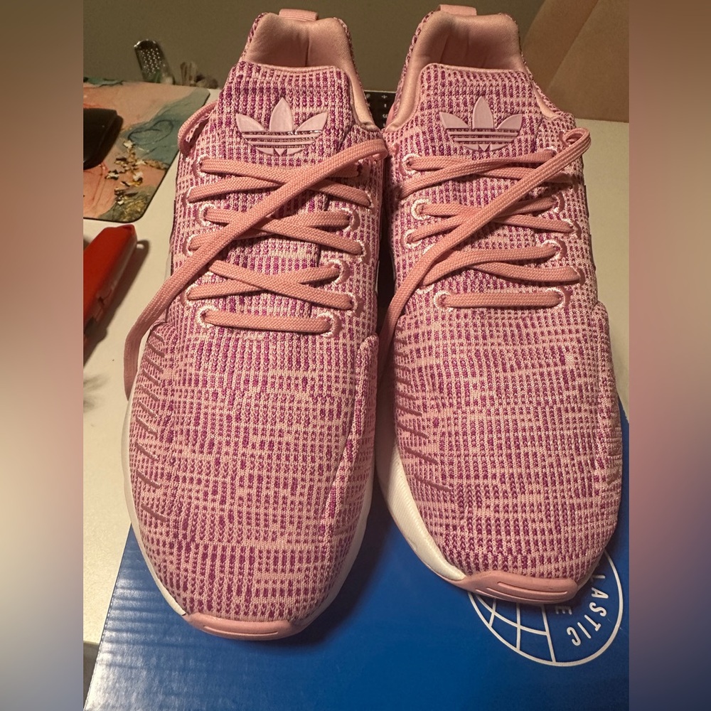 Pink sneakers